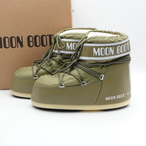 NEW Men\'s Moon Boot Icon Low Nylon Winter Snow Boots Khaki main image 8
